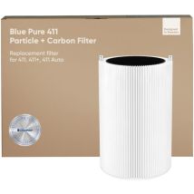 Blue Pure 411 Auto, 411, 411+ Genuine Replacement Filter, Particle And Activated Carbon, Fits Blue Pure 411 Auto, 411 And 411+ Air Purifiers - Blueair