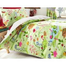 Portfolio Home - Bluebell Woods Single Duvet Cover Set Childrens Woodland Animals Bedding Quilt