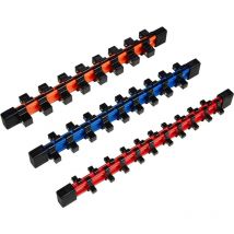 Bluespot - Socket Rail Tray 3pc 54pc1/4'' 3/8'' & 1/2'' Sq Drive Socket Holder 02090