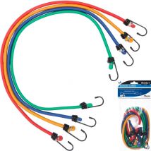 Blue Spot Tools - BlueSpot 4pc Elastic Stretch Bungee Cords Hooks Cables Tie Down Straps Rope