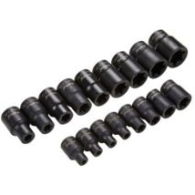Blue Spot Tools 17 Piece 3/8"-1/2" Impact E TORX Sockets