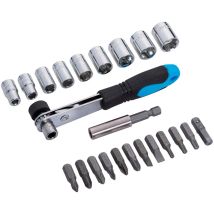 Blue Spot Tools - Bluespot Tools 12624 23pce - Set Di Chiavi A Cricchetto E Bussole