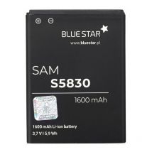 Bluestar - Akku Ersatz Kompatibel Mit Samsung S5830 Galaxy Ace/ Galaxy Gio (s5670) 1600 Mah Austausch Batterie Accu Eb494358vu