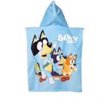 Badeponcho für Kinder Hochwertiger Frottee aus 100 % Baumwolle - Bluey
