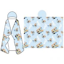 Kuscheldecken-Set 120x150 cm Flauschige Decke & Warme Kapuze - Bluey