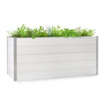 Nova Grow Potager: 195 x 91 x 100 cm (LxHxP), Matériau: wpc avec protection contre les uv, la rouille et le gel, aspect bois, hauteur adaptée au dos,