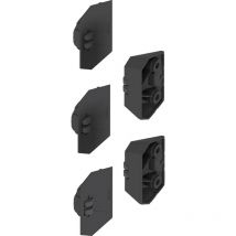 Revego duo Streifschutz für Frontdicken ab 23 mm, schwarz - Blum