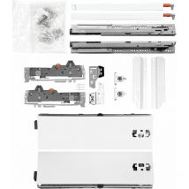 BLUM Schubladenschienen TANDEM-Höhe 115 m. Reling 227mm 30kg, NL450 weiß KB600mm