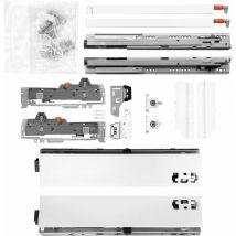 Blum Schubladenschienen TANDEM-Höhe 83 mit Reling 195mm 20kg, NL270 weiß KB600mm