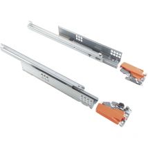 Tandem Schubladen-Auszug 450mm Teilauszug mit otion (=Softclose) 1 Paar + Kupplung - Blum