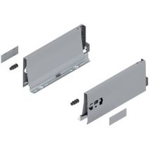 Blum Tandembox Zarge, Höhe K, (115,6 mm), NL=270 mm, links/rechts, für Blum Tandembox antaro, RAL 9006 grau (weißaluminium)