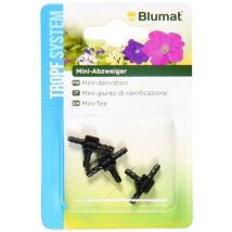 Raccord pour arrosage enterré – Blumat – Lot de 3 dérivations – 3 mm – PVC – Noir – Filetage plomberie, Configuration raccord