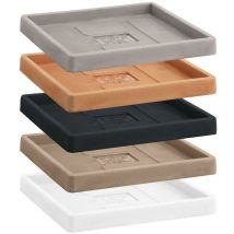 Blumen- und Pflanzentopf Untersetzer ''Quadro classic'' für Außenbereich -56 cm / Antik