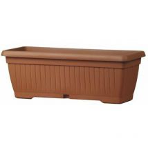 Blumenkasten / Pflanzkasten 'Coste Basic' aus farbigem Kunststoff für Balkon und Garten -40 cm / Terrakottafarben