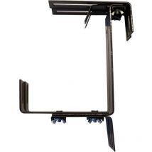 Blumenkastenhalter GIGANT braun – für Kastenhöhen bis 20,5 cm – 2er Pack – Flacheisen – 310 mm Länge – 205 mm Breite – 60 mm Höhe