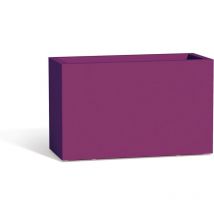 Blumenkübel rechteckig aus Harz 80x35 cm mod. Flowerpot Violett
