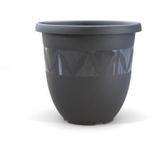 Blumentopf Capri ø 55x47,5 cm Anthrazit - Pflanzkübel Übertopf Pflanztopf - Plastard