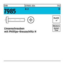 No Brand - Linsenschraube din 7985 m.Kreuzschlitz-PH m 2,5 x 12 -h a 2