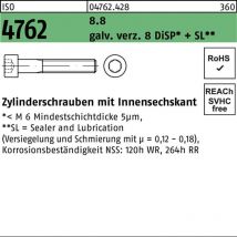 Zylinderschraube iso 4762 m.Innensechskant m 10 x 20 8.8 galvanisch verzinkt 8 DiSP+SL