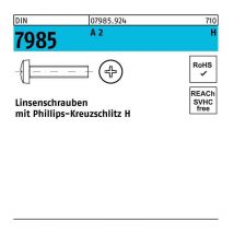 Linsenschraube din 7985 m.Kreuzschlitz-PH m 4 x 35 -h a 2