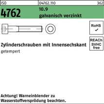 No Brand - Iso 4762 Zylinderschrauben 10.9 M 30 X 65 Galvanisch Verzinkt A2f, Getempert Gal Zn S 10 Stk