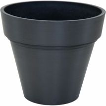 Blumentopf Mega Collections Ecostone Planter Schwarz Noir Kunststoff Recycelter 35 Cm 38 X 38 X 68 Cm 35 X 30 Cm