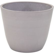 Blumentopf - Mega Kollektionen - Ecostone Ei - Ø 41 Cm - H 33 Cm - Taupe