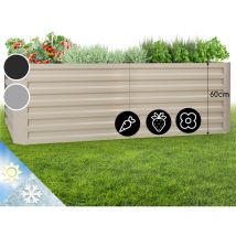 Jardinieres Exterieur Surélevées, Pot de Fleur Exterieur pour les Fleurs, Herbes, Fruits, Légumes, Bac Jardiniere Balcon, Potager sur Pied, Acier