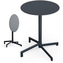Blumfeldt - Wetterfester Gartentisch & Campingtisch - stabiler, rostresistenter Bistro-Esstisch für drinnen & draußen, langlebiges Design für Partys,