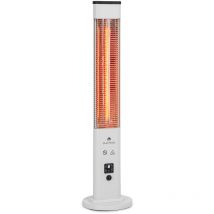 Klarstein Chauffage Electrique à Infrarouge, Chauffage de Jardin de 1200W, Chauffage Exterieur Terrasse IP65, Protection Basculement, Télécommande,