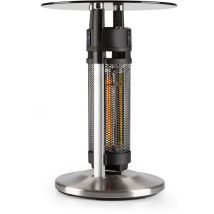 Primal Heat 65 table de bistro élément chauffant ir au carbone 1200 w led 65cm verre
