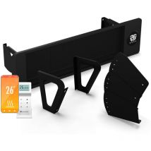 Radiateur infrarouge 2500 w – mural & plafond, extérieur IP44, 2 vitesses, commande par WiFi avec appli, écran led tactile, thermostat &