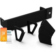 Radiateur infrarouge 3300 w – mural & plafond, extérieur IP44, 2 vitesses, commande WiFi par appli, écran led tactile, thermostat & télécommande,