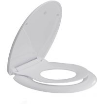 Blumfeldt - Siège de toilette pour enfants avec Soft-Close & fermeture rapide - Siège amovible 2 en 1 pour enfants et adultes, antibactérien,