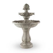 Blumfeldt - Fontaine de jardin Springbrunnen - Fontaine décorative - 60x90cm 3W batterie solaire - Fontaine solaire - Gris