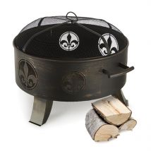 Versailles Braséro jardin chauffage exterieur barbecue ø 60 cm acier -