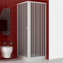 Pinto - Box doccia Luna 80x90 cm in pvc apertura soffietto centrale
