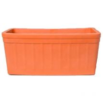 Kormax - jardinera barro ancha 60x18 cm , Jardinera barro 60 x 18 cmFabricada en cerámica de alta calidadHecho en EspañaApto para interior y