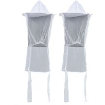 Chapeau D'apiculteur Avec Voile, Lot de 2 Chapeaux D'apiculteur, Chapeau de Protection D'apiculteur Avec Maille Respirante pour Femmes Hommes