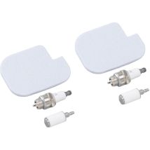 Kit d'entretien de Tronçonneuse 2 Ensemble épe Filtre à Air Portable Bougie D'allumage pour McCulloch CS360T CS400T CS420T Tronçonneuses Accessoires