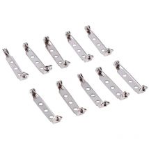 Tonysa - Lot de 50 Epingles de Sécurité en Métal Epingle pour Broche avec des Trous Fermoirs à Epingles Épingle à Nourrice pour Fabrication de Bijoux