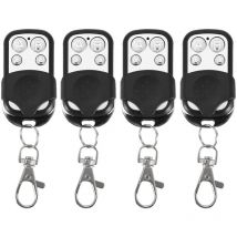 Telecommande Portail Universelle, Lot De 4 Bip Portail Télécommande Porte De Garage Clonage Porte-clés Sans Fil Télécommandes Universelles Pour