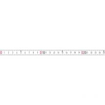 BMI Bandmaß 10 m x 13 mm – Weißlackiertes Stahlbandmaß – Korrosionsbeständig – Abriebfest – Kalibrierung G1