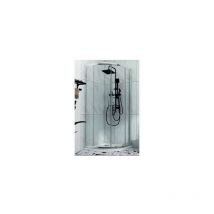 Samo - Box Doccia 80x80 cm - Semicircolare Stondato con 4 Ante - h 190 cm