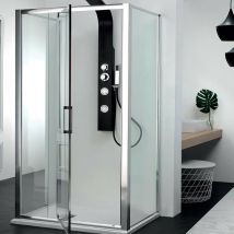 Tamanaco - Box Doccia 70x100x70 cm FPB40 Centro Parete 3 Lati - Porta Battente Reversibile