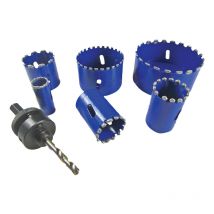 BOA - 21001 Kitchen & Bathroom Installer Kit Diamond Holesaw Set, 6 Piece 21001