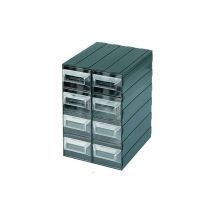 BoA te de rangement pour petites piA ces en a ponge Vision 21 avec 8 compartiments a tiroirs