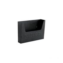 BoA te publicitaire porte-lettres noir 34x7x26h cm en tA le imprimA e