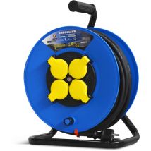 Bobina con 4 prese - cavo h07en-3g1,5mm²-25m I-watts Pro