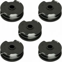Bobina de filamentos, paquete de 5, adecuada para la cortadora de césped Parkside PRT 550 A1 - IAN 311404